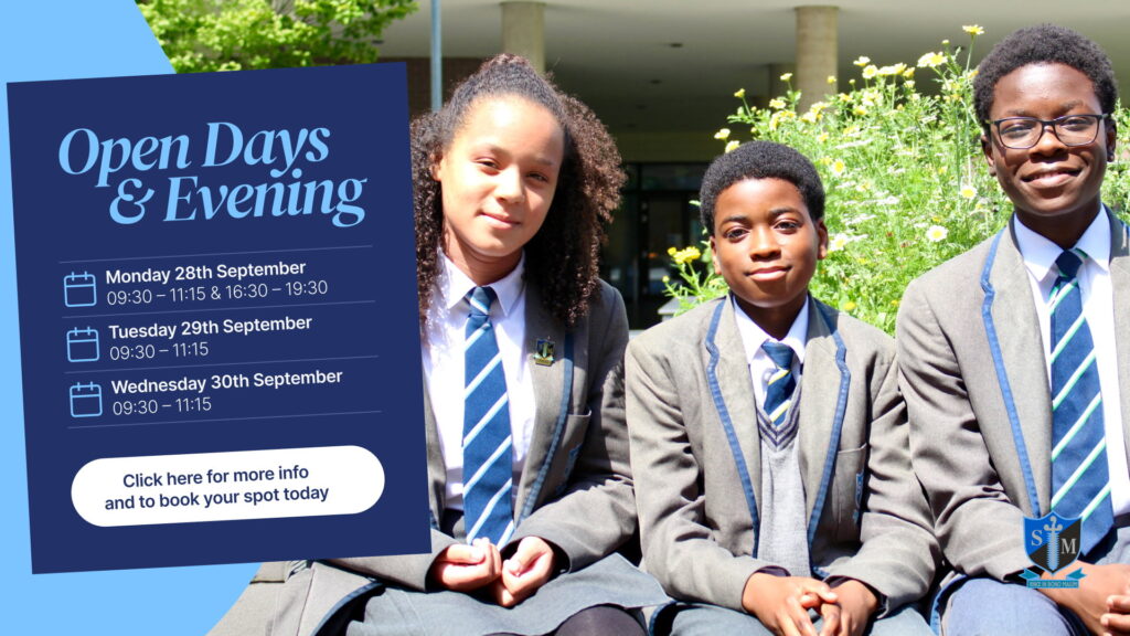 St Michael's Catholic College Open Days and Evening. Monday 28th September 09:30 to 11:15 and 16:30 to 19:30. Tuesday 29th September 09:30 to 11:15. Wednesday 30th September 09:30 to 11:15. Click for more information and to book your spot.